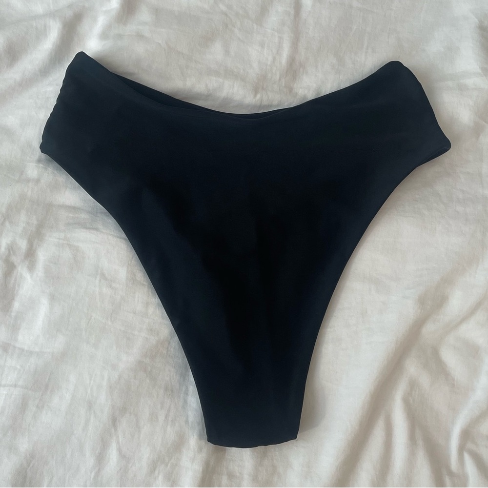 ⚡️SHEIN Bandeau High Waist Swimsuit Set Strapless Bikini Top Cheeky Bottoms | M - Picture 8 of 9